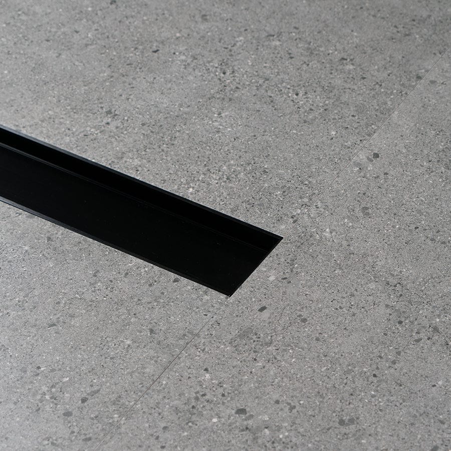 TileCloud TAPWARE Alumunium Floor Drain 1M Matte Black