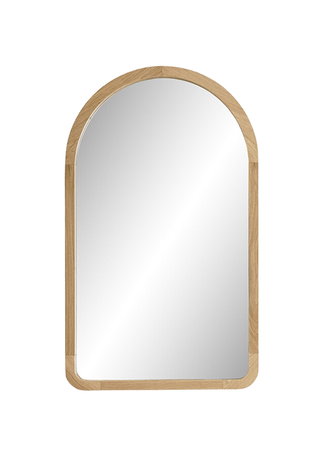 Loughlin VANITIES Alura Arch Mirror 600 American Oak Light