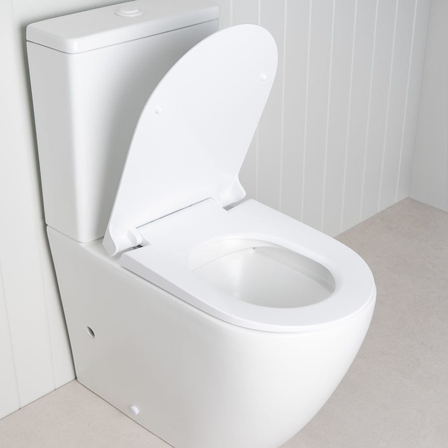 TileCloud TOILETS Curved Back-To-Wall Toilet Suite