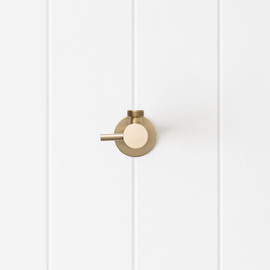 TileCloud TAPWARE Angle Valve (1/4 Turn knob) Warm Brushed Nickel