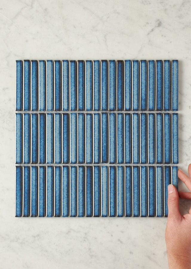 TileCloud TILE Coogee Antique Blue Kit Kat Mosaic Tile