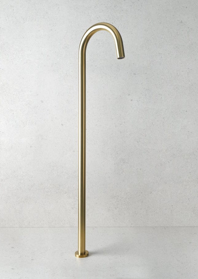 Yabby TAPWARE Freestanding Bath Spout Brushed Brass