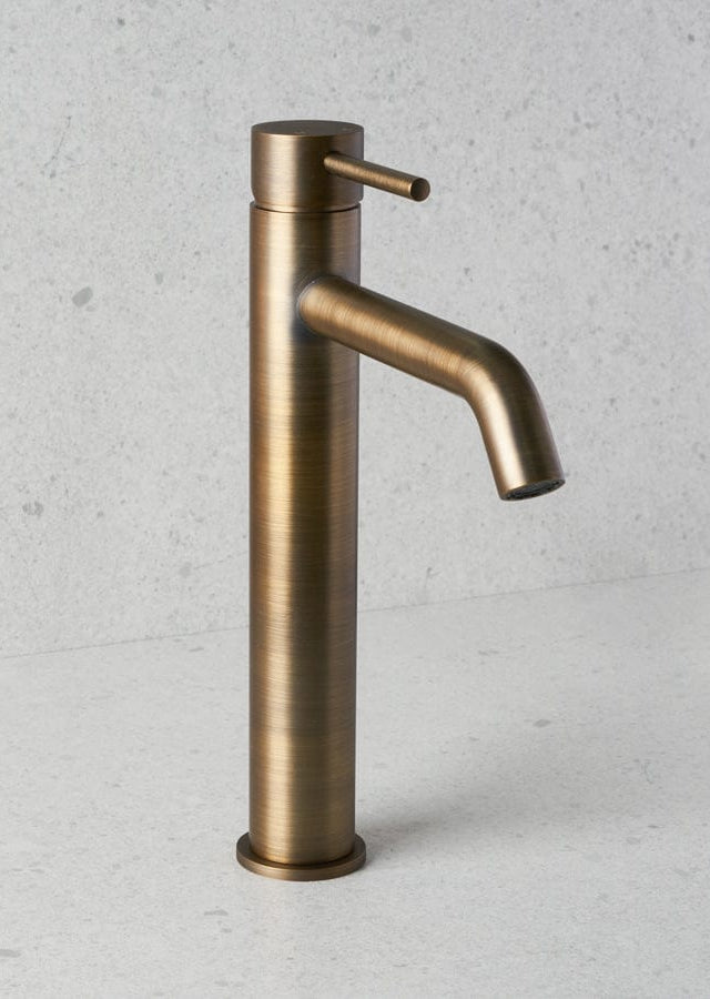 Yabby TAPWARE Tall Basin Mixer Antique Brass