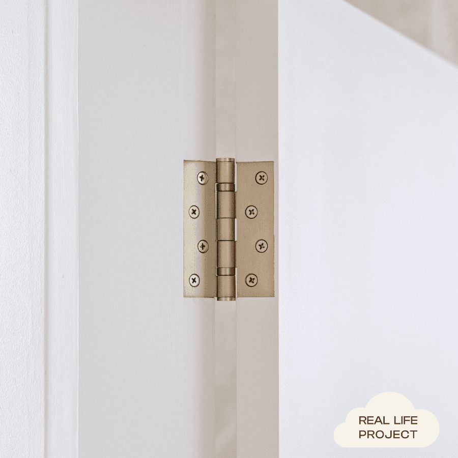 Door Butt Hinge Single Warm Brushed Nickel