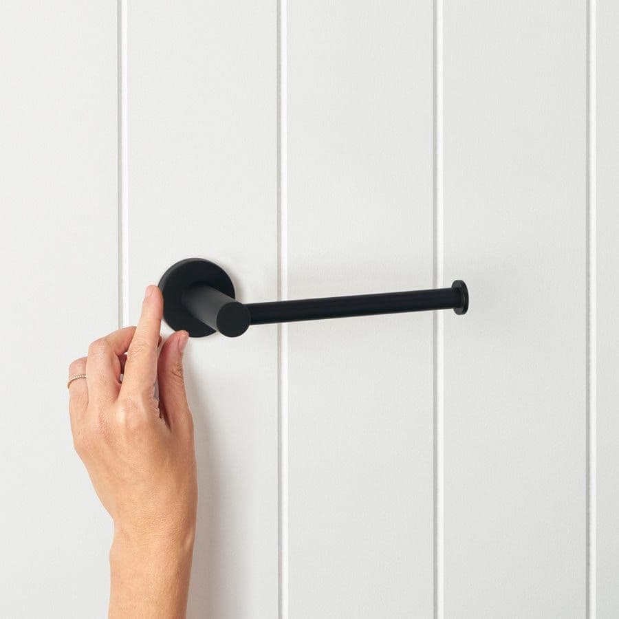 Sydney Toilet Roll Holder Matte Black