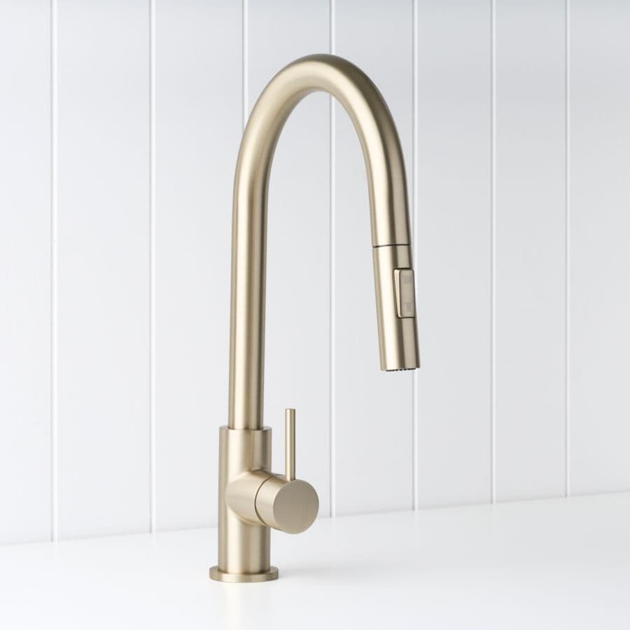 Sydney Dual Function Pullout Kitchen Mixer Warm Brushed Nickel