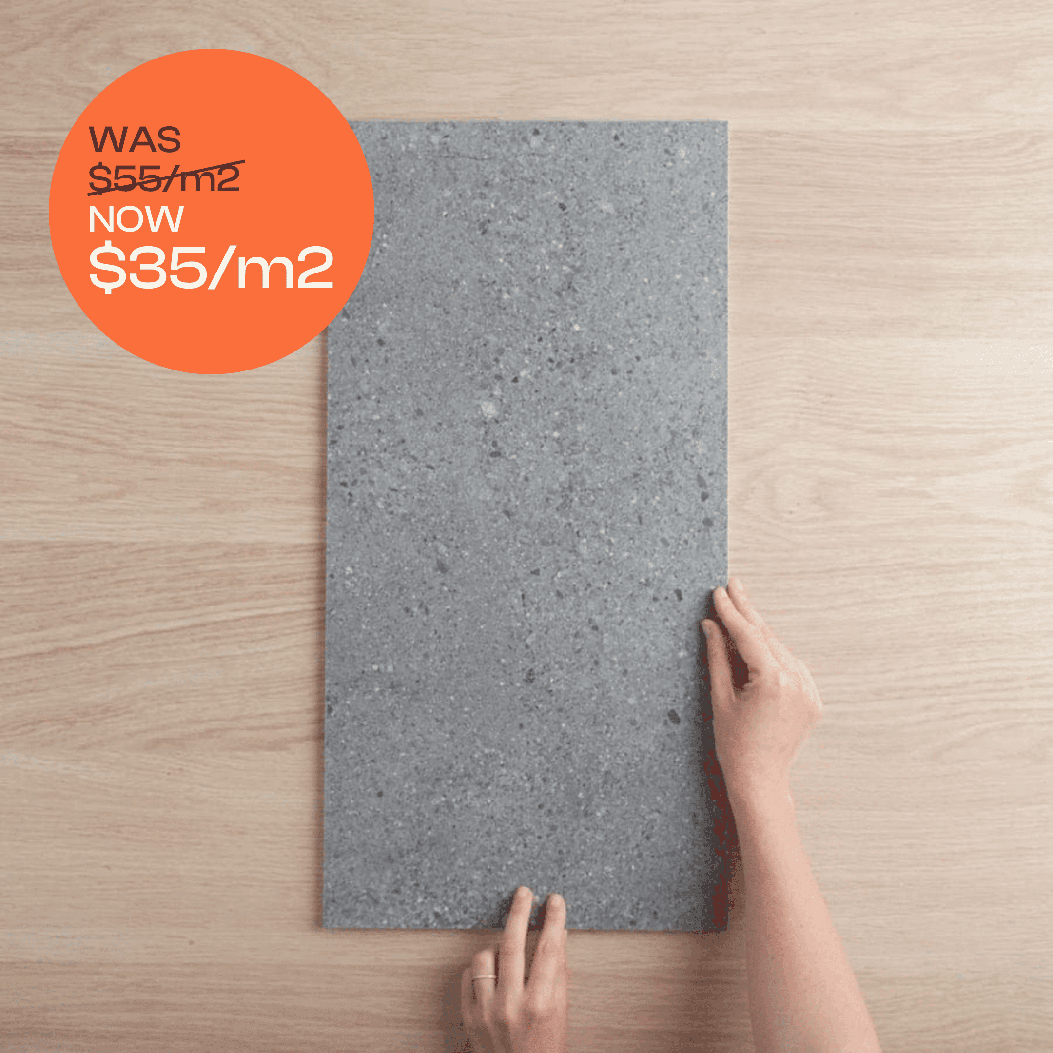 Hamilton Matte Charcoal Concrete Look Tile