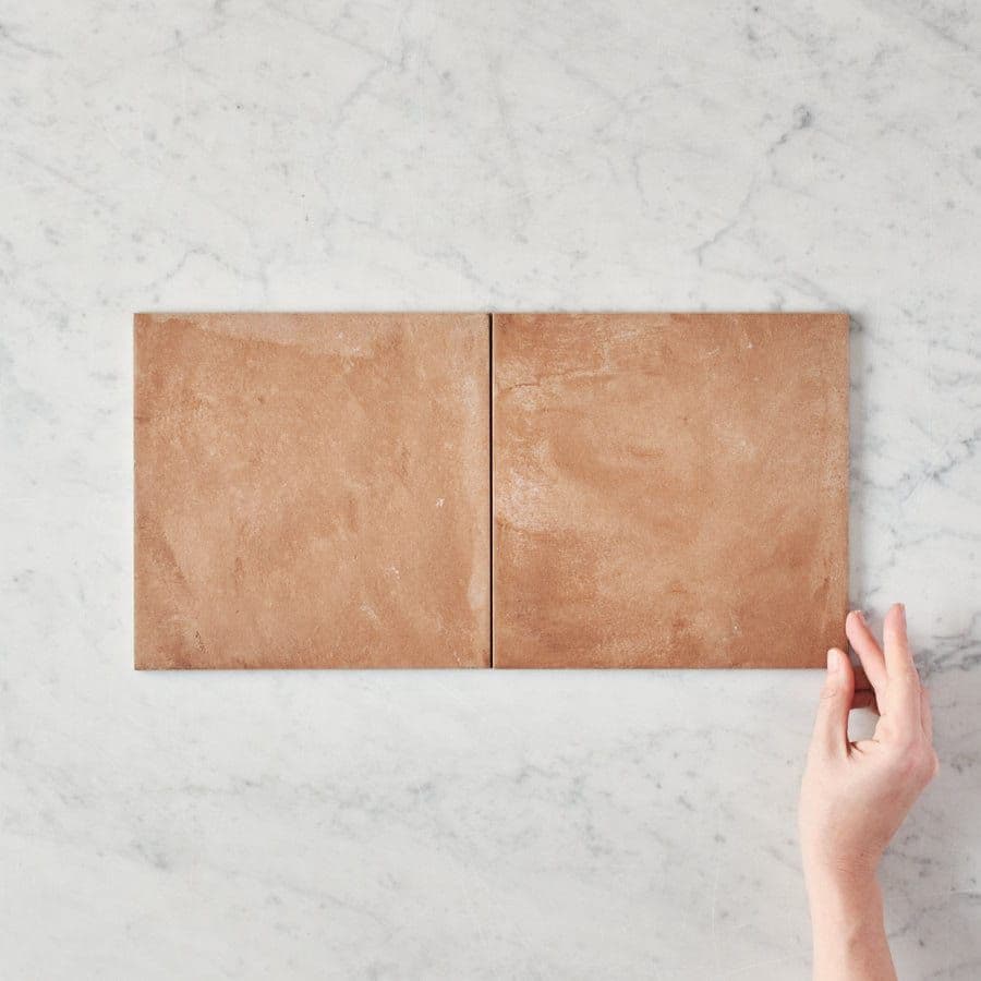 Boat Harbour Beach Terracotta Encaustic Look Square Tile