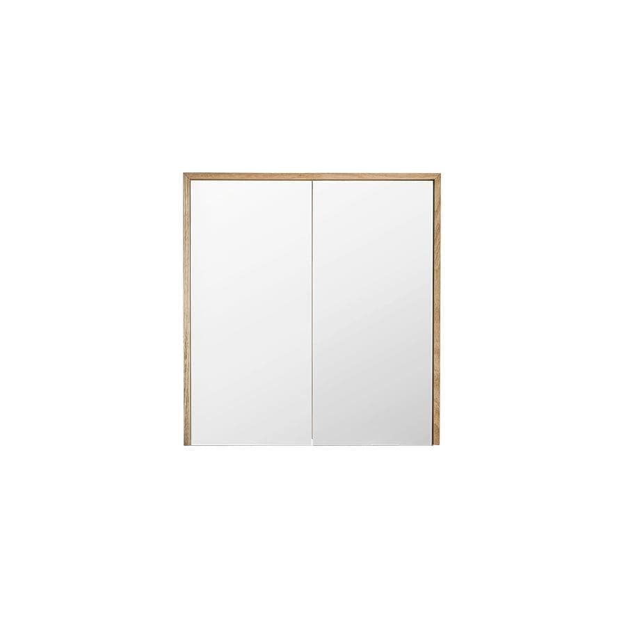 Bayview Mirror Cabinet 900 American Oak Light