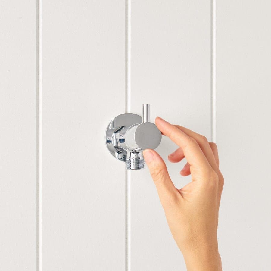 Angle Valve (1/4 Turn knob) Chrome