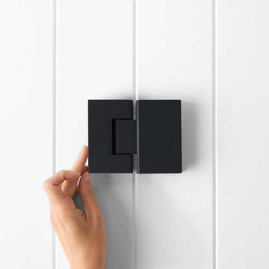 Shower Hinge Glass to Glass Matte Black