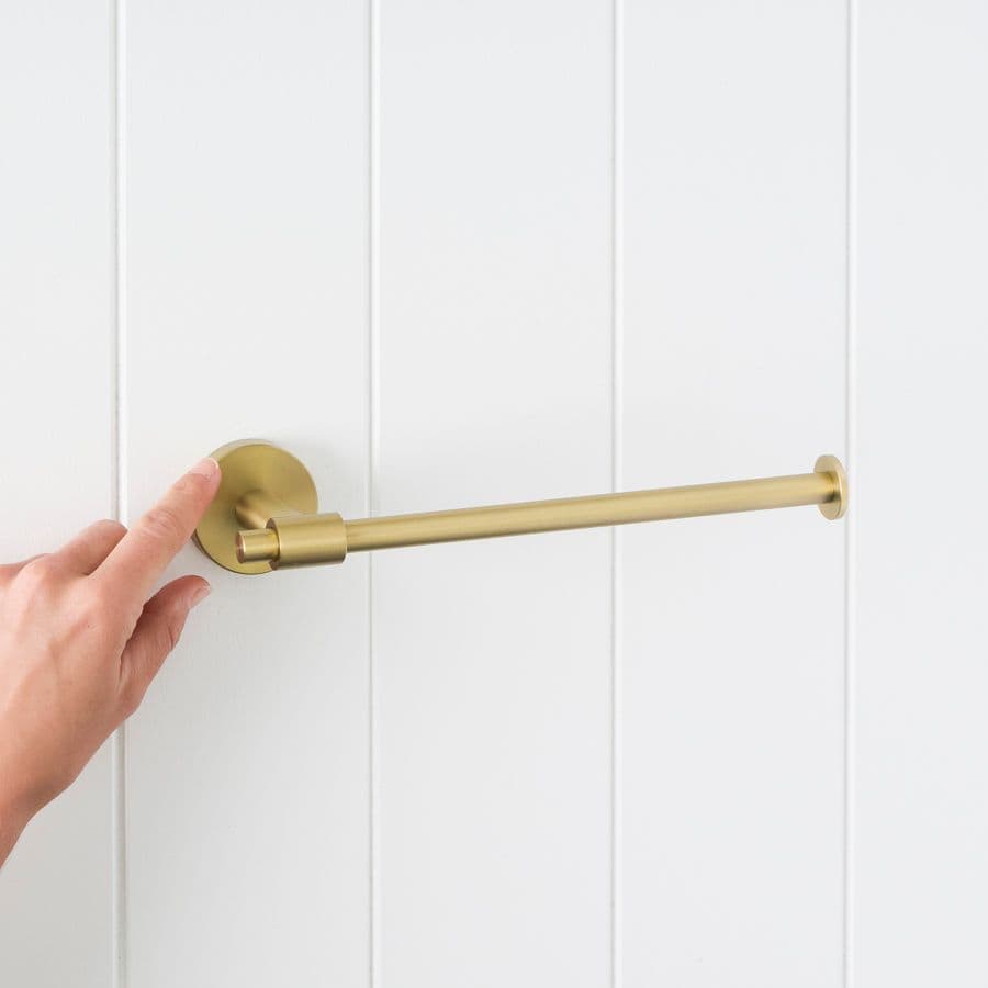 Melbourne Hand Towel Holder Brushed Brass