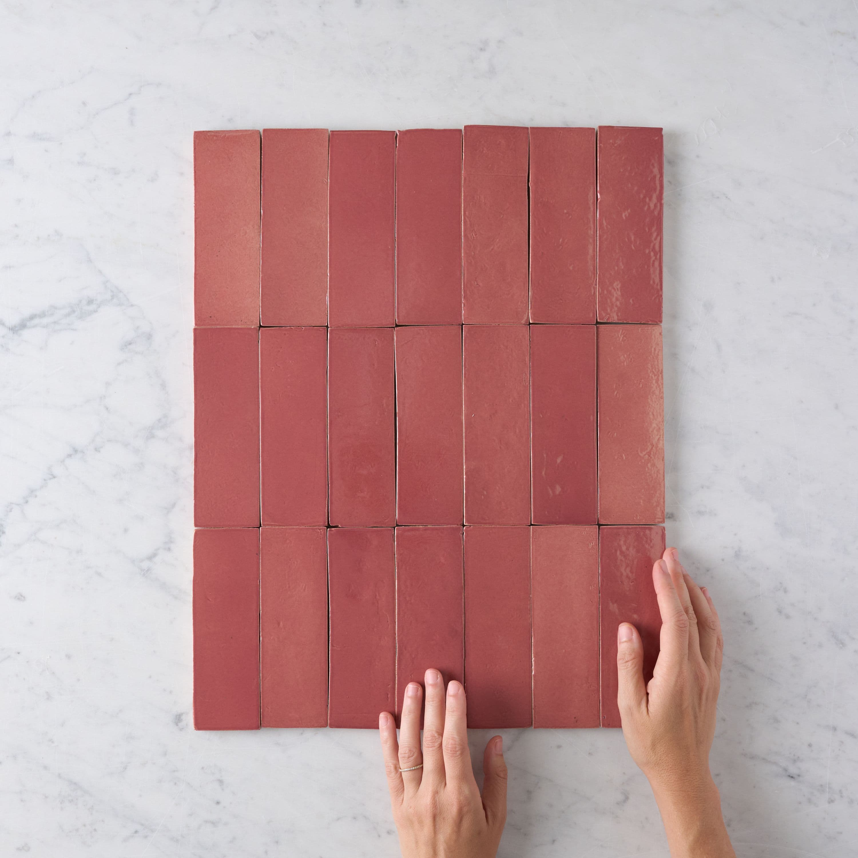 Noosa Gloss Zellige Pink Subway Tile