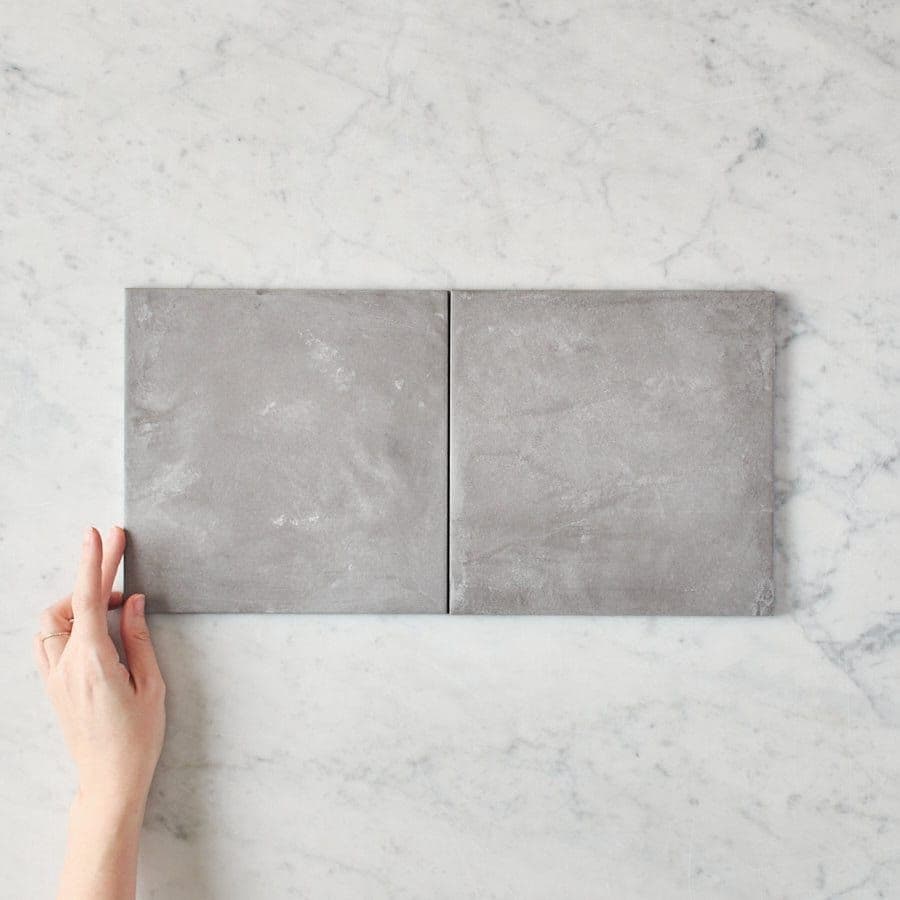 Bells Beach Charcoal Encaustic Look Square Tile