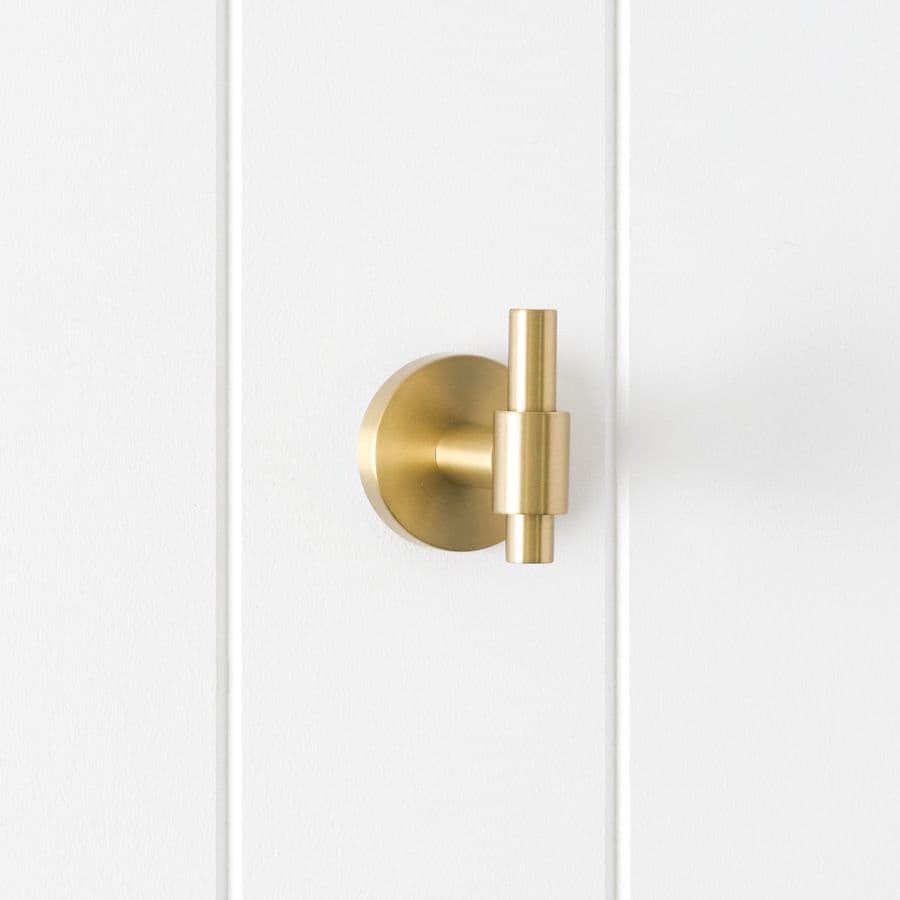Melbourne Robe Hook Brushed Brass