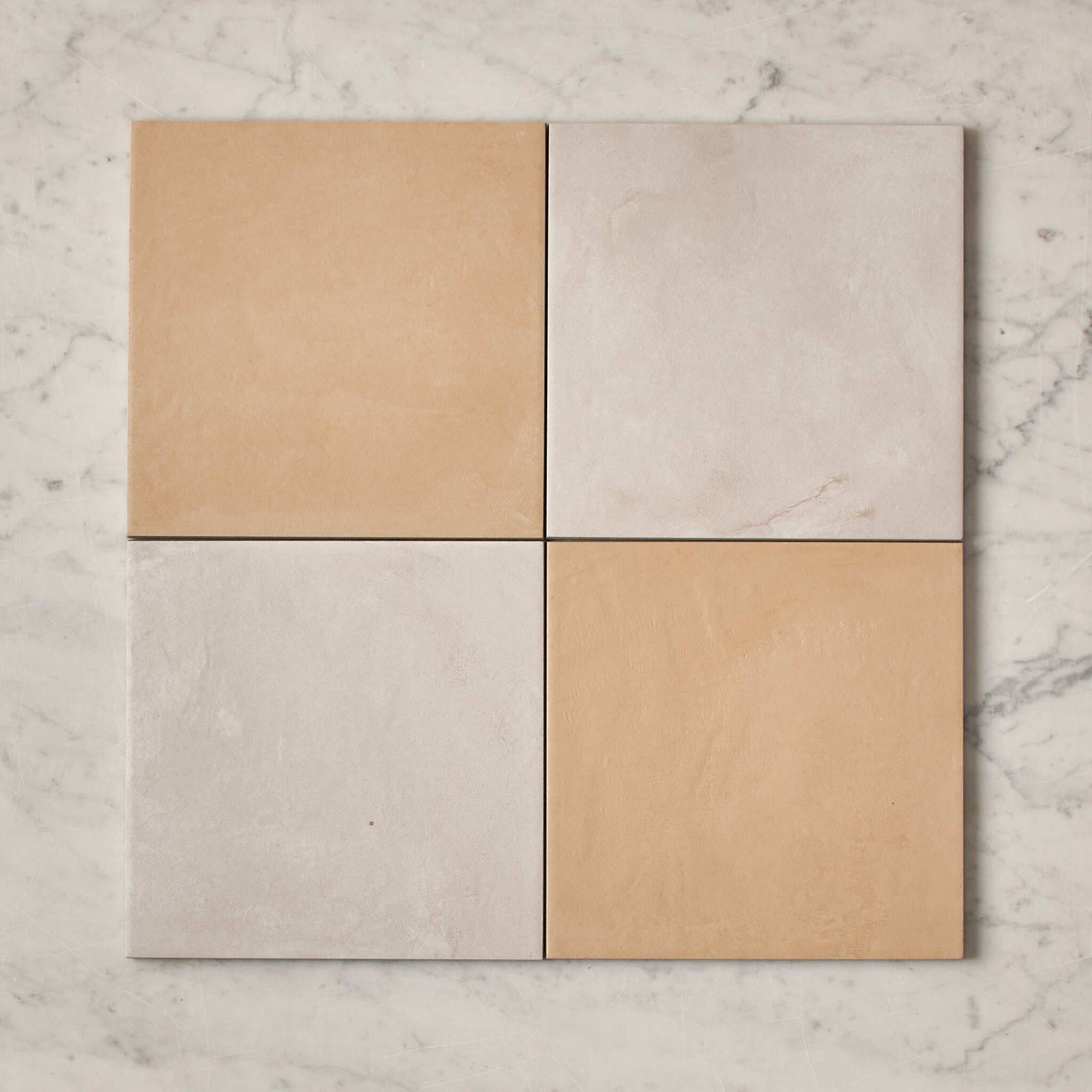 Bronte Checkerboard Butter & White Tile