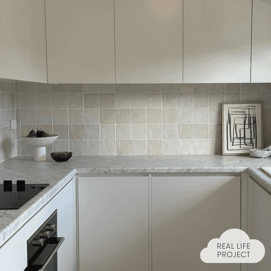 Newport Gloss Bone Mixed Square Tile