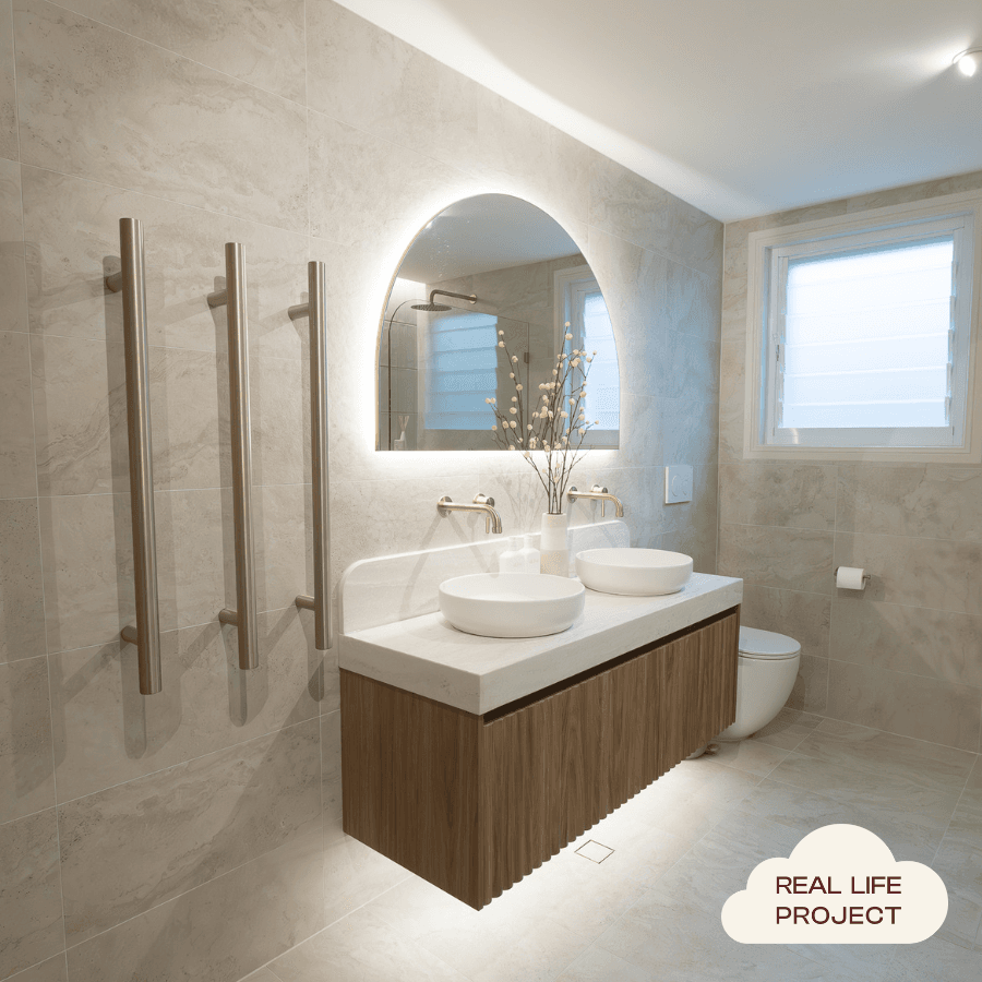 Heated Towel Rail Warm Brushed Nickel