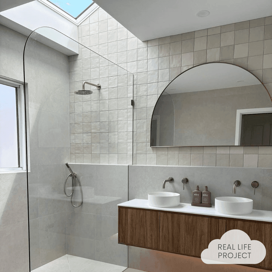 Newport Matte Bone Mixed Square Tile