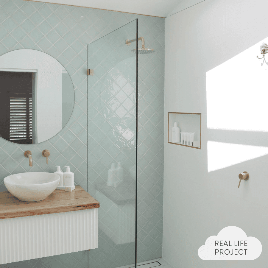 Newport Gloss Sky Blue Small Square Tile