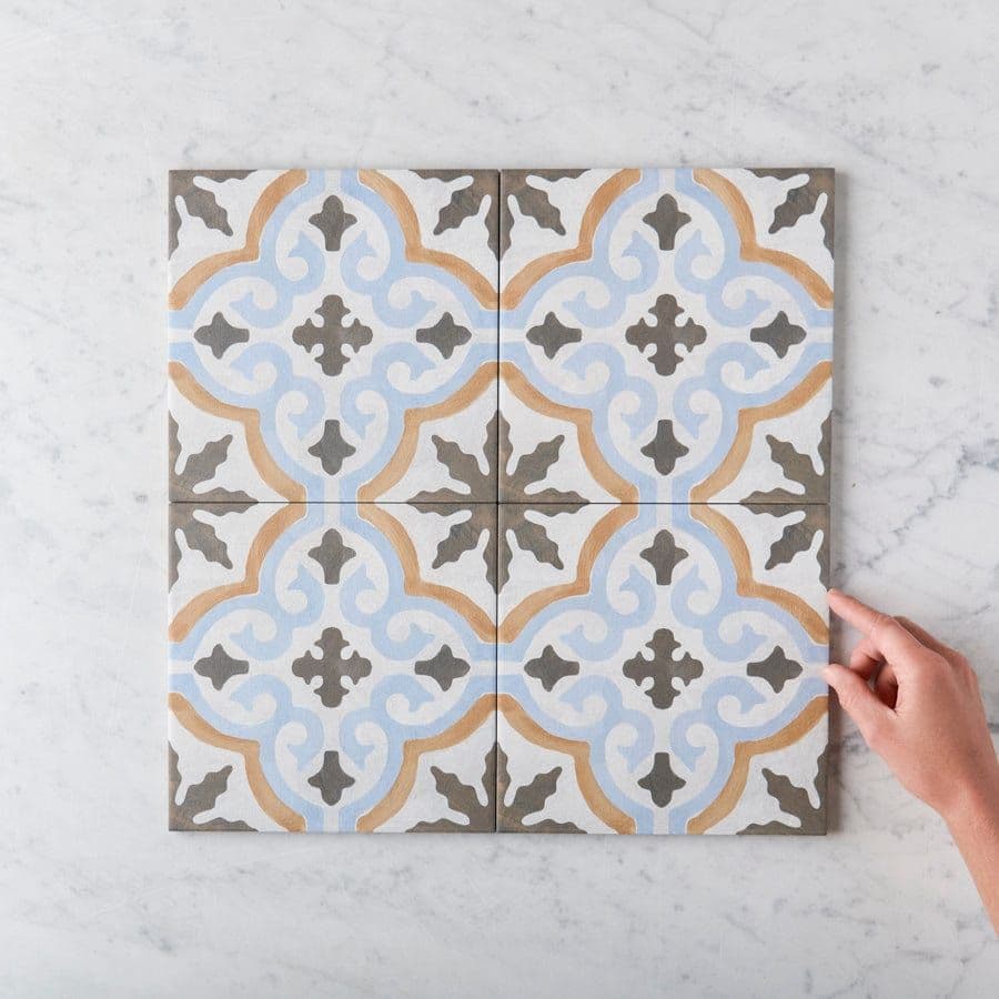 Bourke Beige Encaustic Look Tile