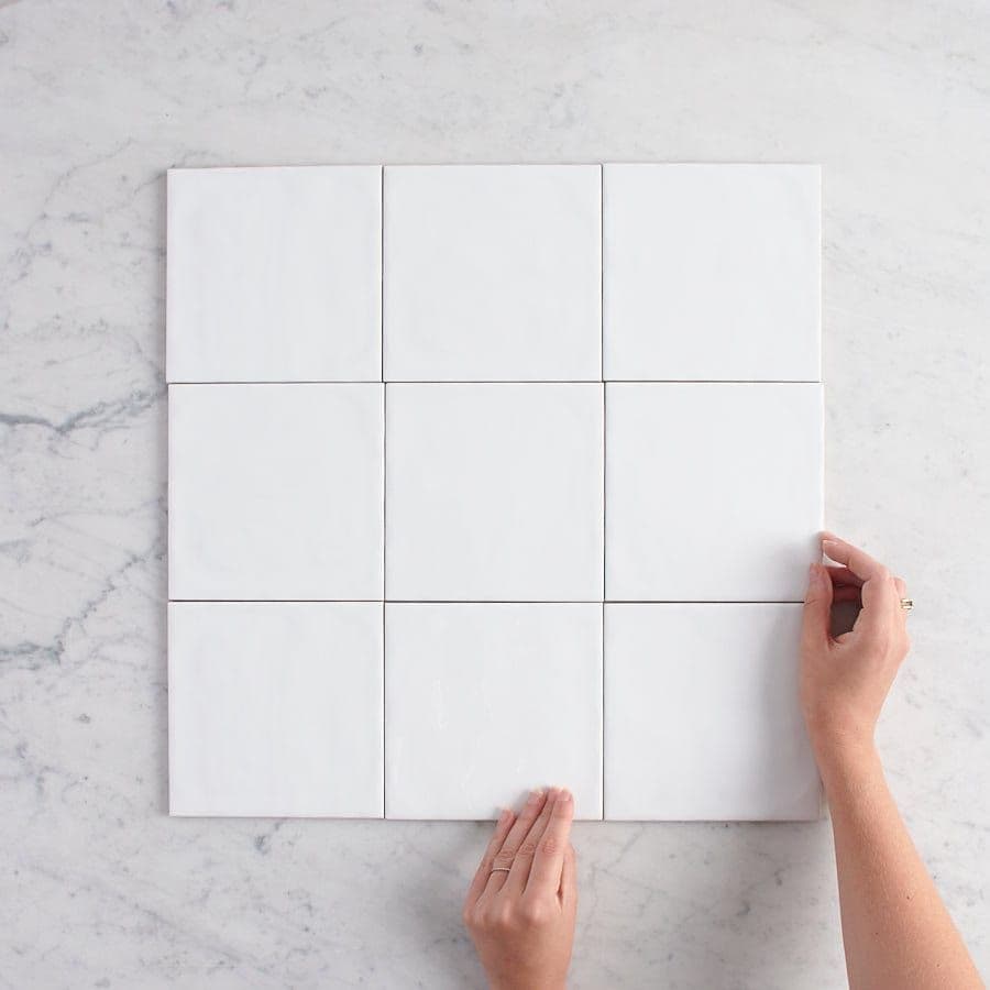 Newport Gloss Large Square White Tile