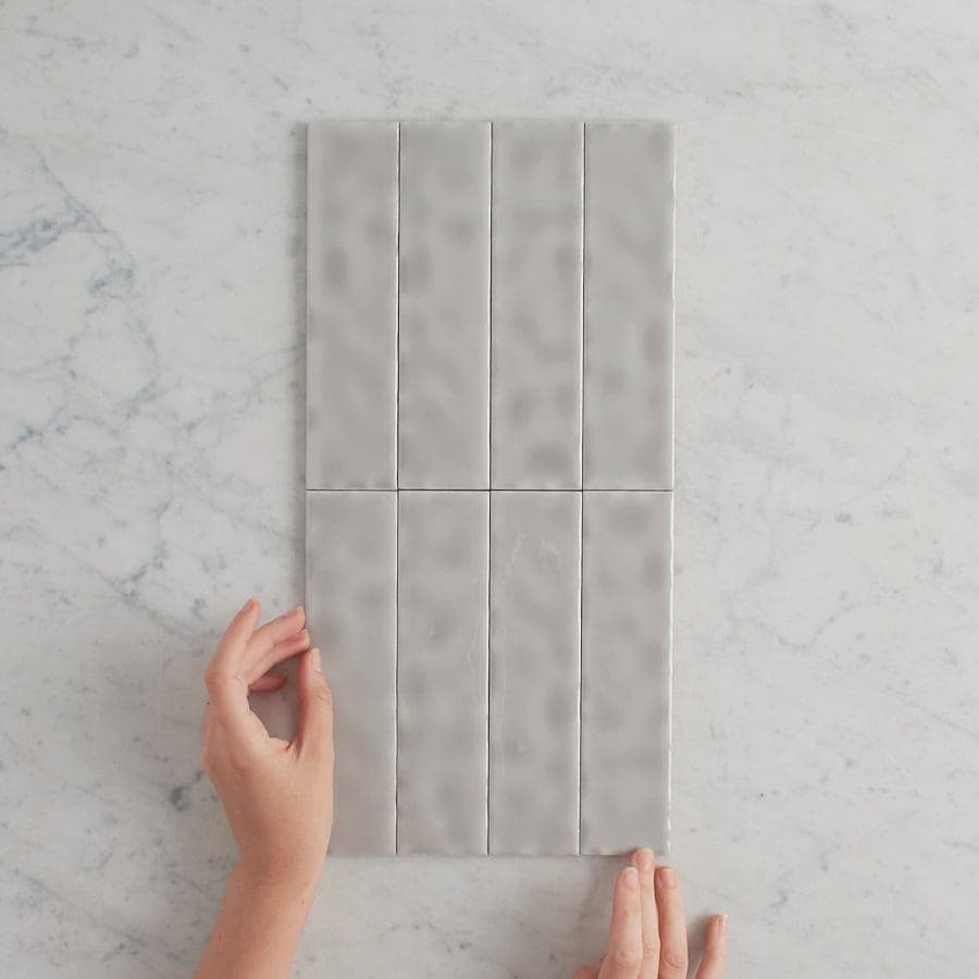 Newport Gloss Mini Subway Grey Tile