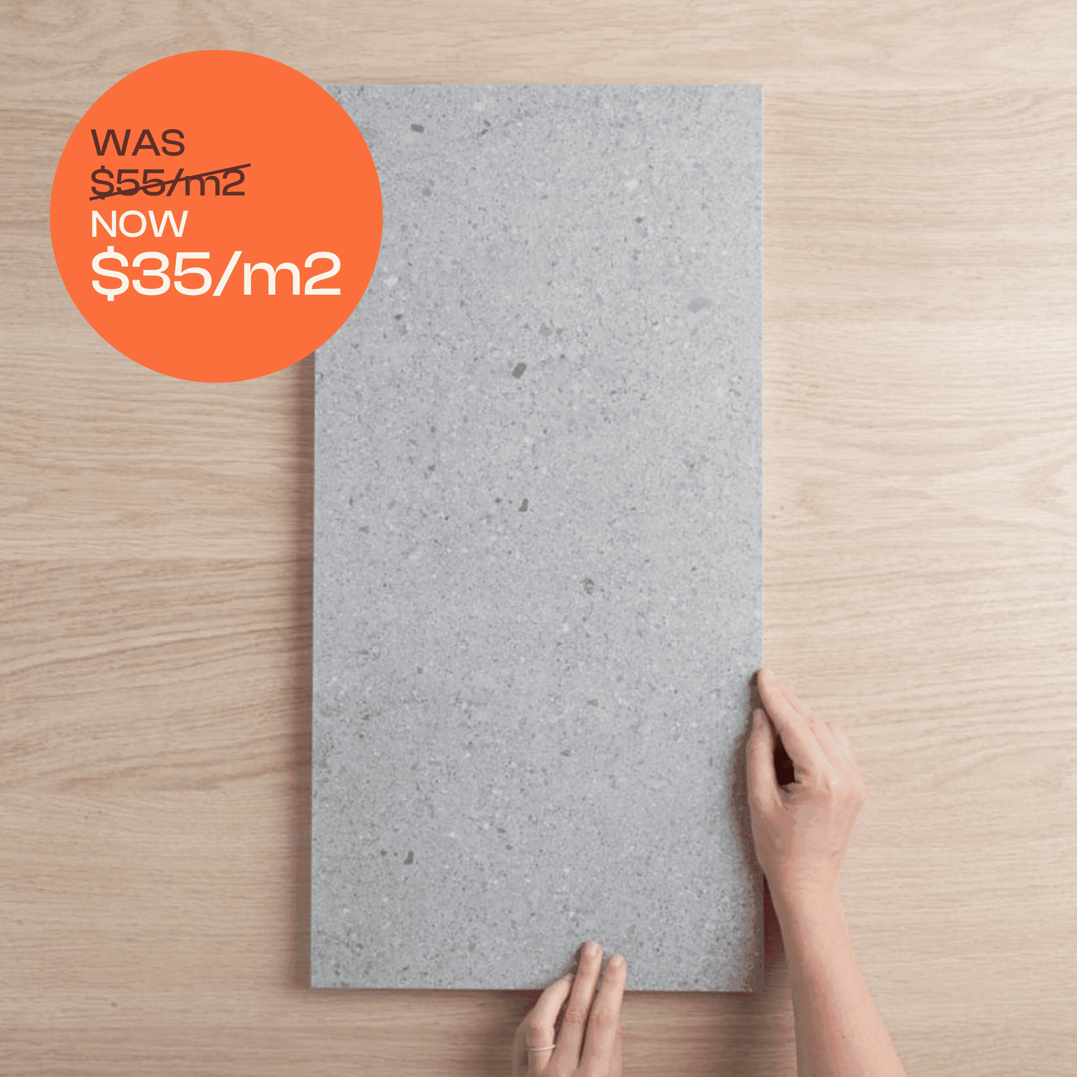 Hamilton Matte Grey Concrete Look Tile