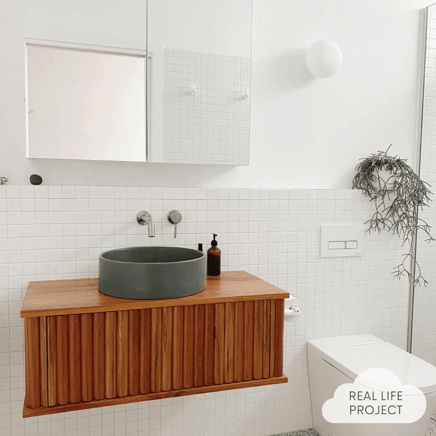 Haddon White Matte Medium Square Tile