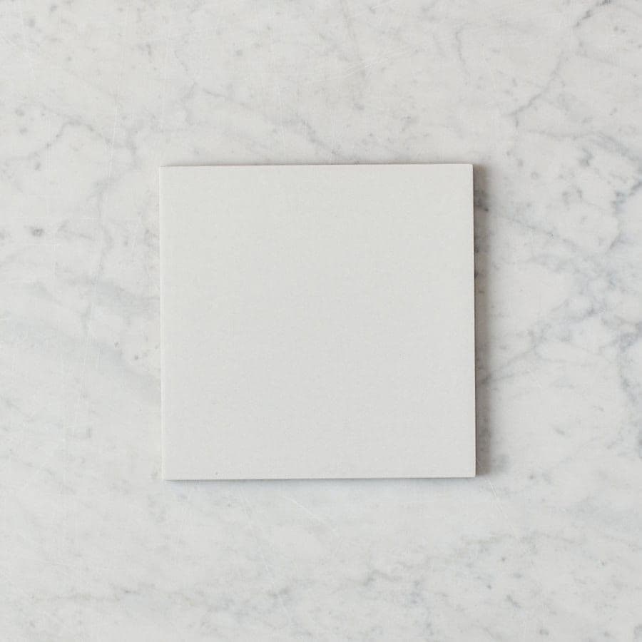 Silver Beach White Encaustic Look Square Tile