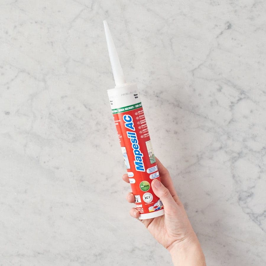 Ancient White Mapei Silicone Sealant Mapesil AC 310ml Tube