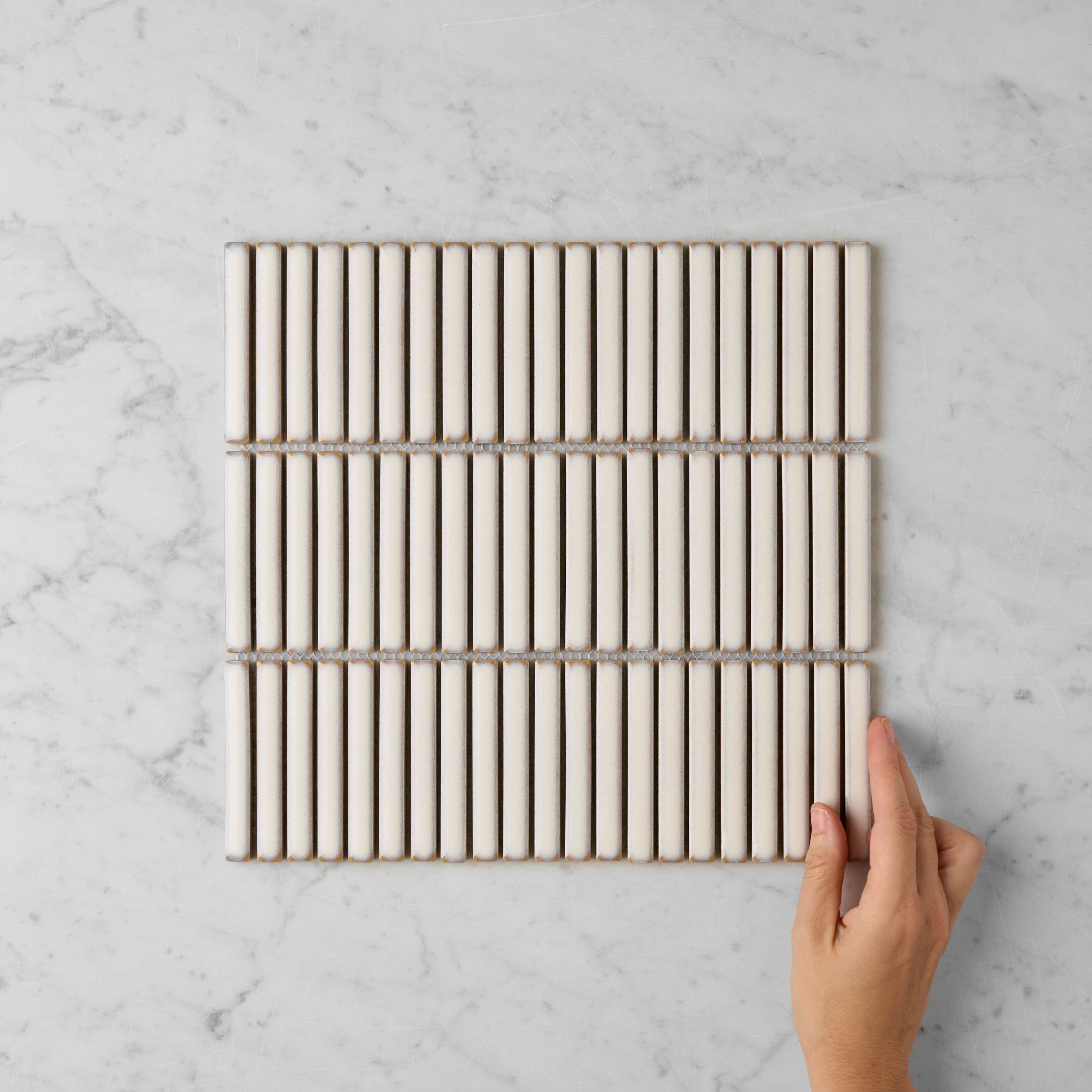 Coogee Antique White Kit Kat Mosaic tile