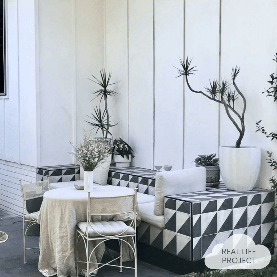 Neds Beach Encaustic Look Square Tile