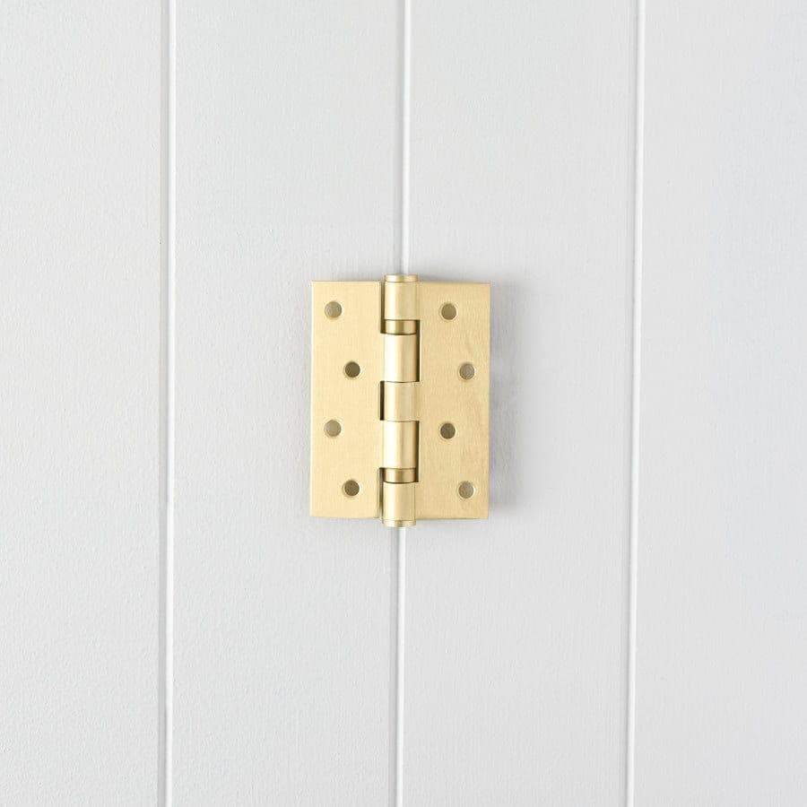 Door Butt Hinge Single Brushed Brass