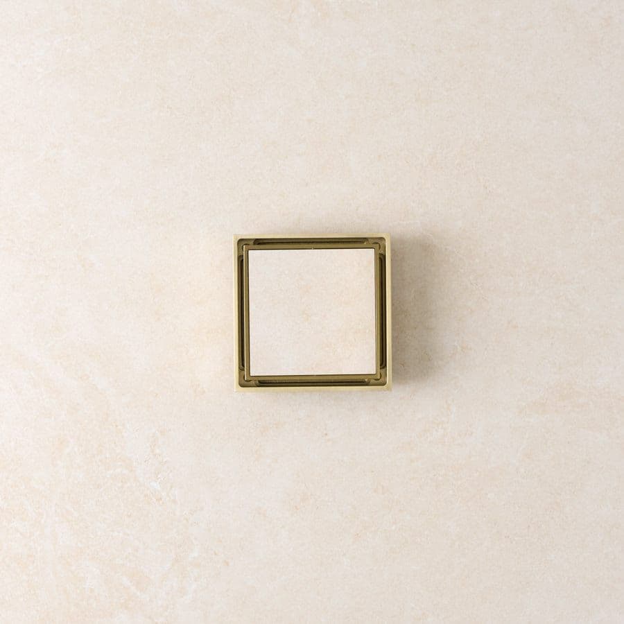 Tile Insert Floor Waste Brushed Brass