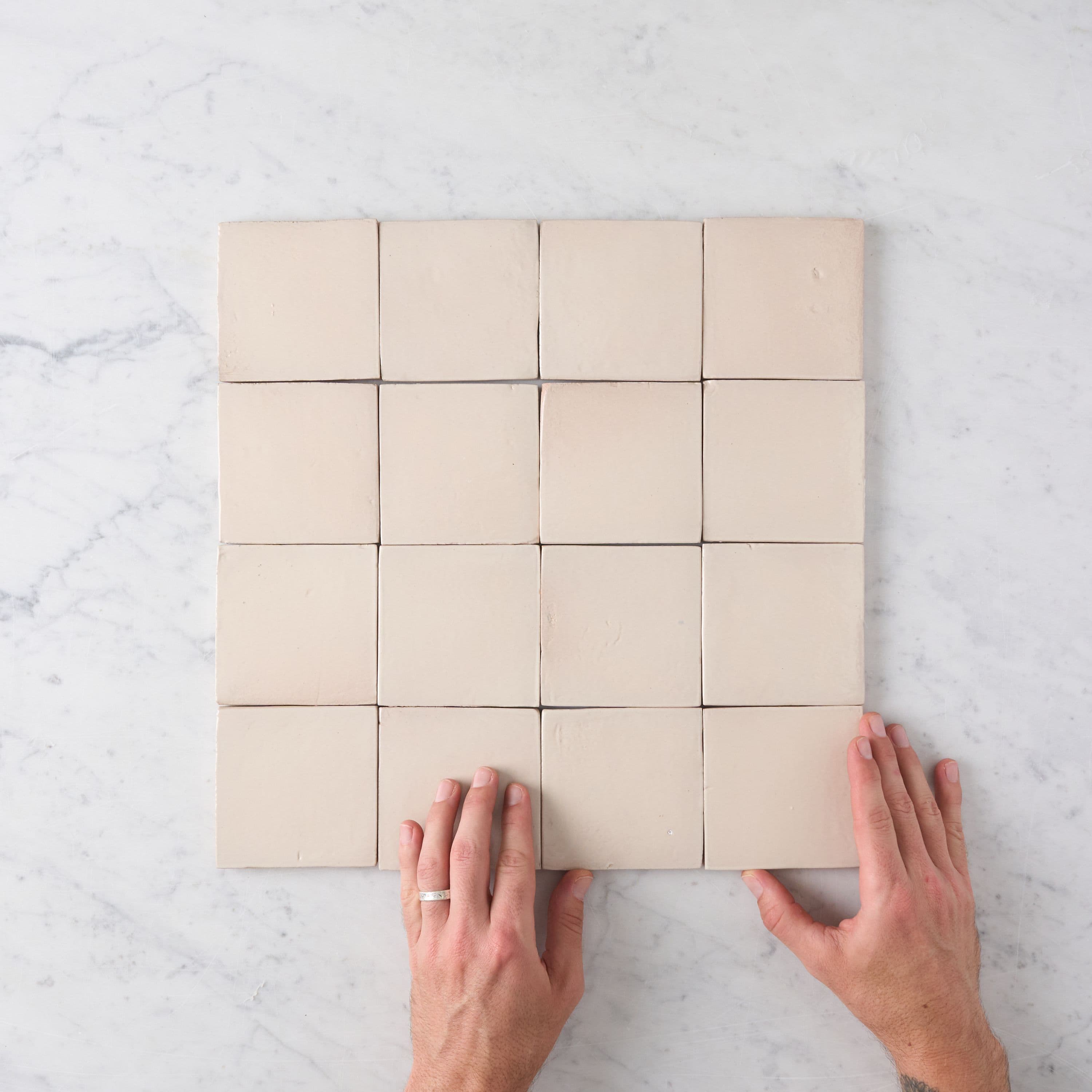 Noosa Gloss Zellige Taupe Square Tile