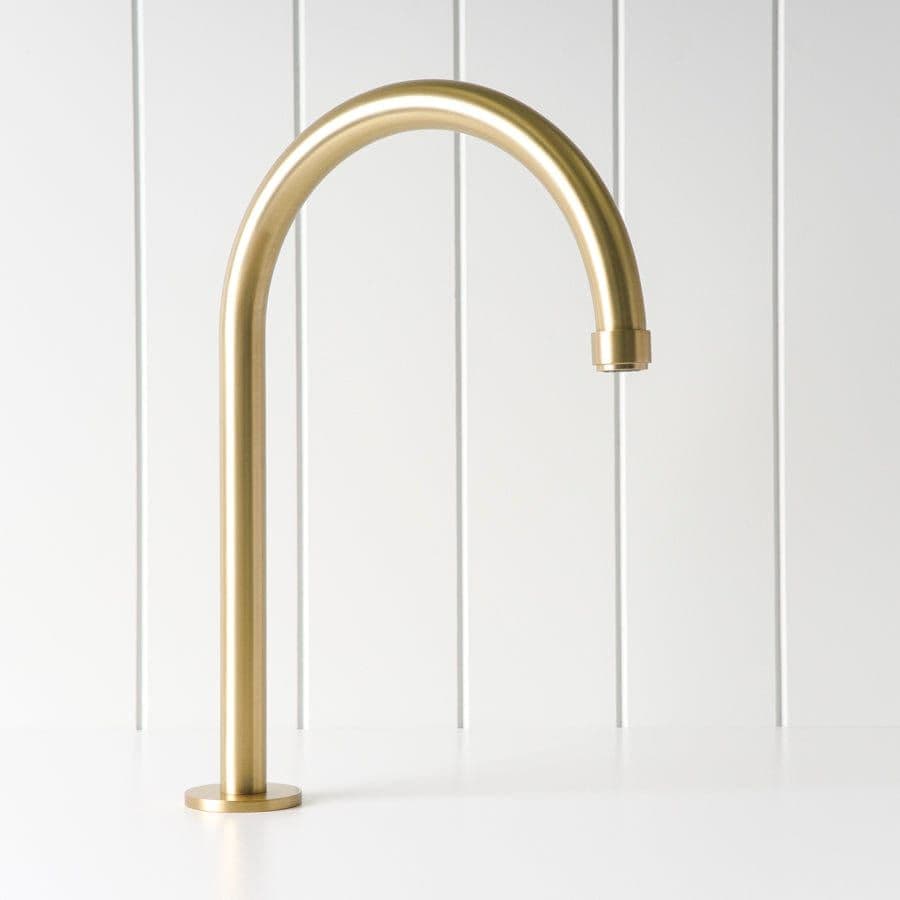 Melbourne Basin Spout Brushed Brass