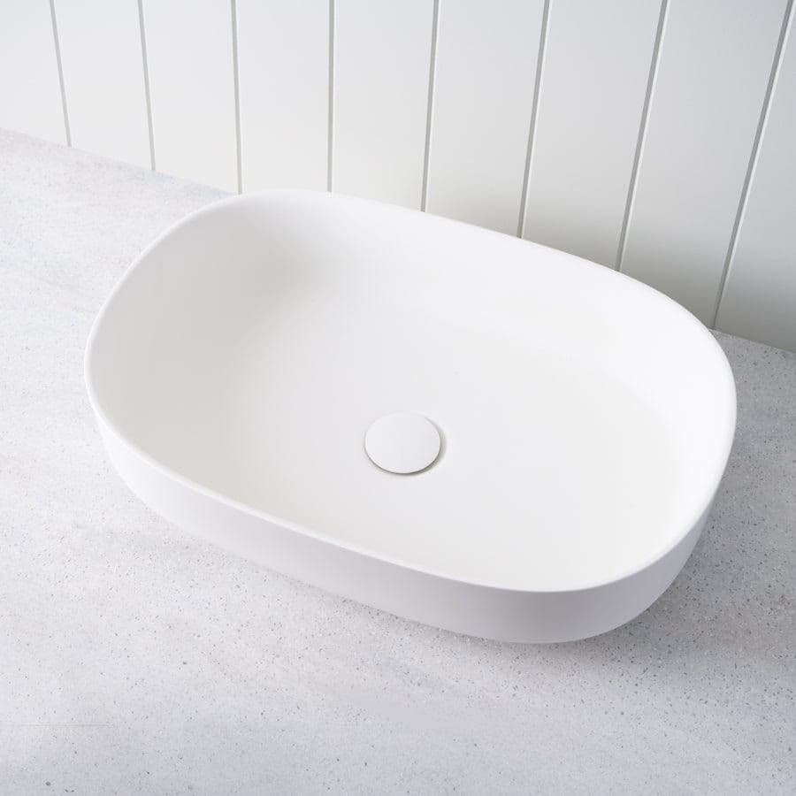 Above Counter Oval Basin Matte White
