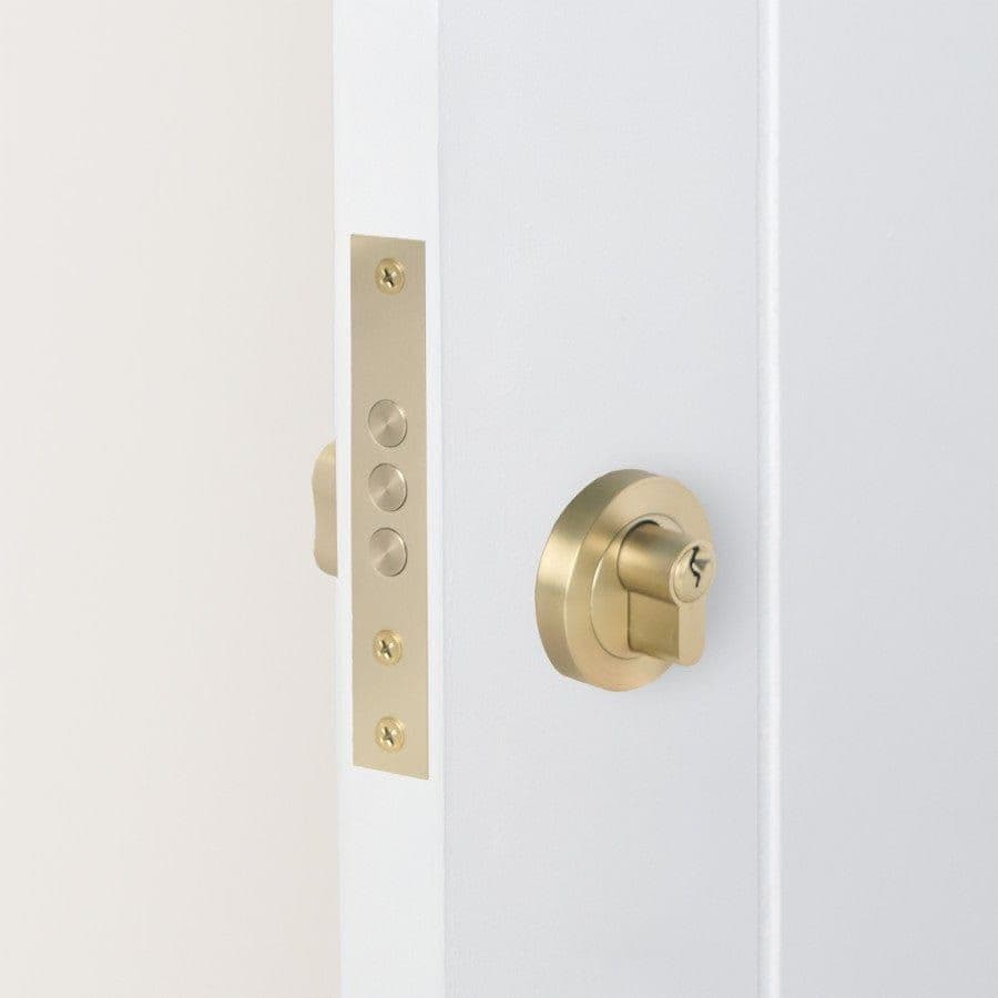 Front Door Lock Warm Brushed Nickel