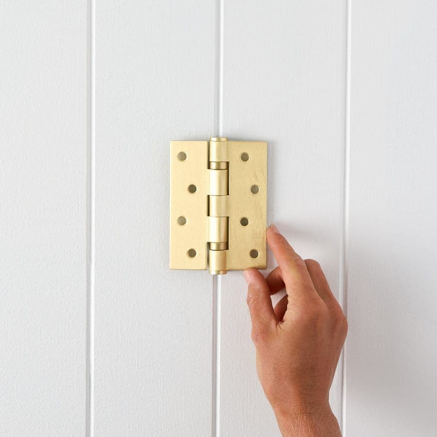 Door Butt Hinge Single Brushed Brass