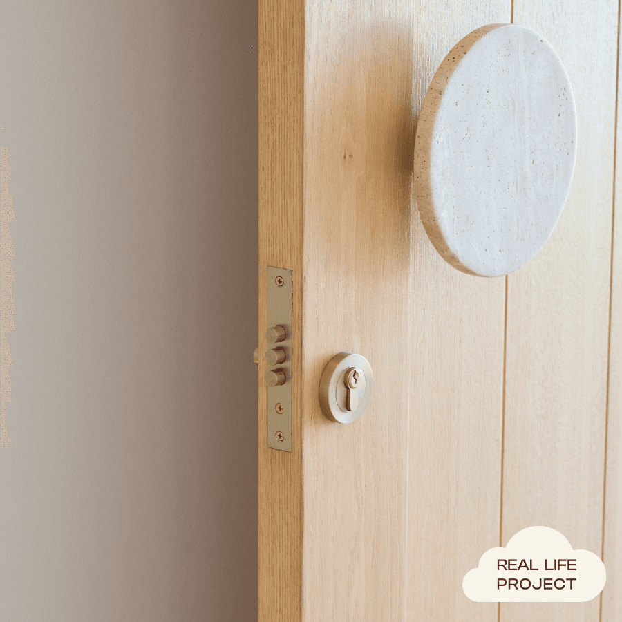 Front Door Lock Warm Brushed Nickel