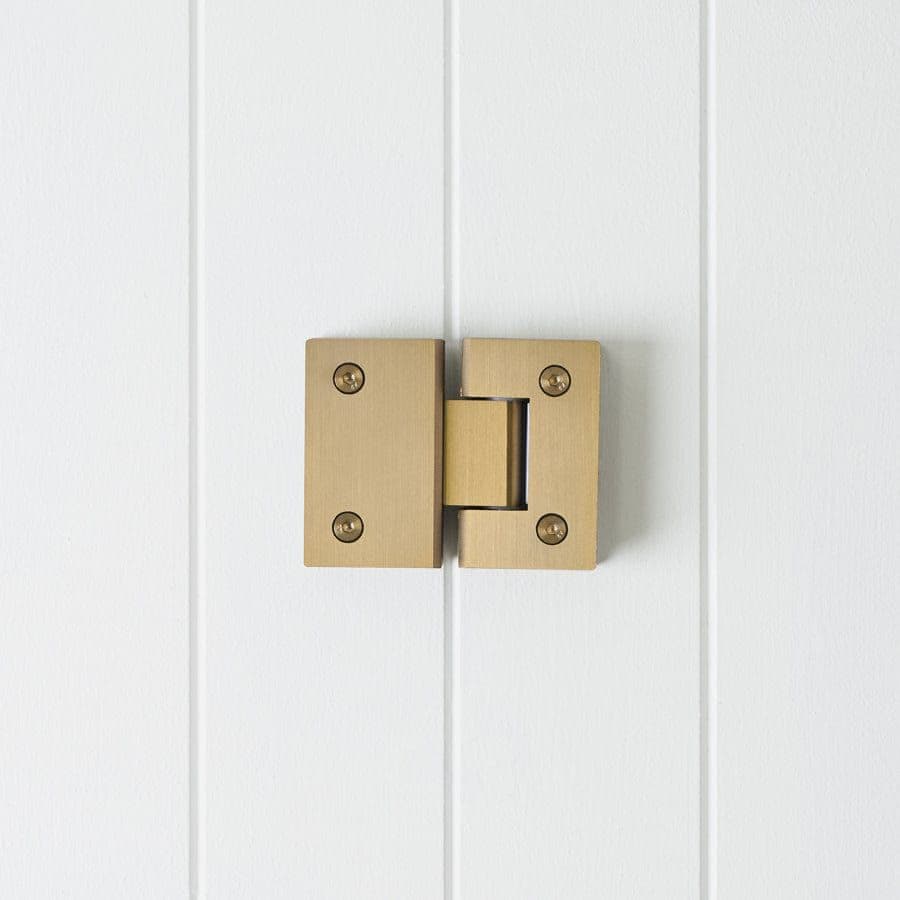 Shower Hinge Glass to Glass Brushed Brass