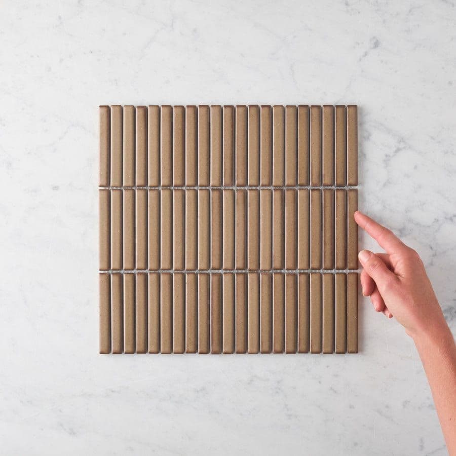 Coogee Antique Brown Matte Kit Kat Mosaic Tile