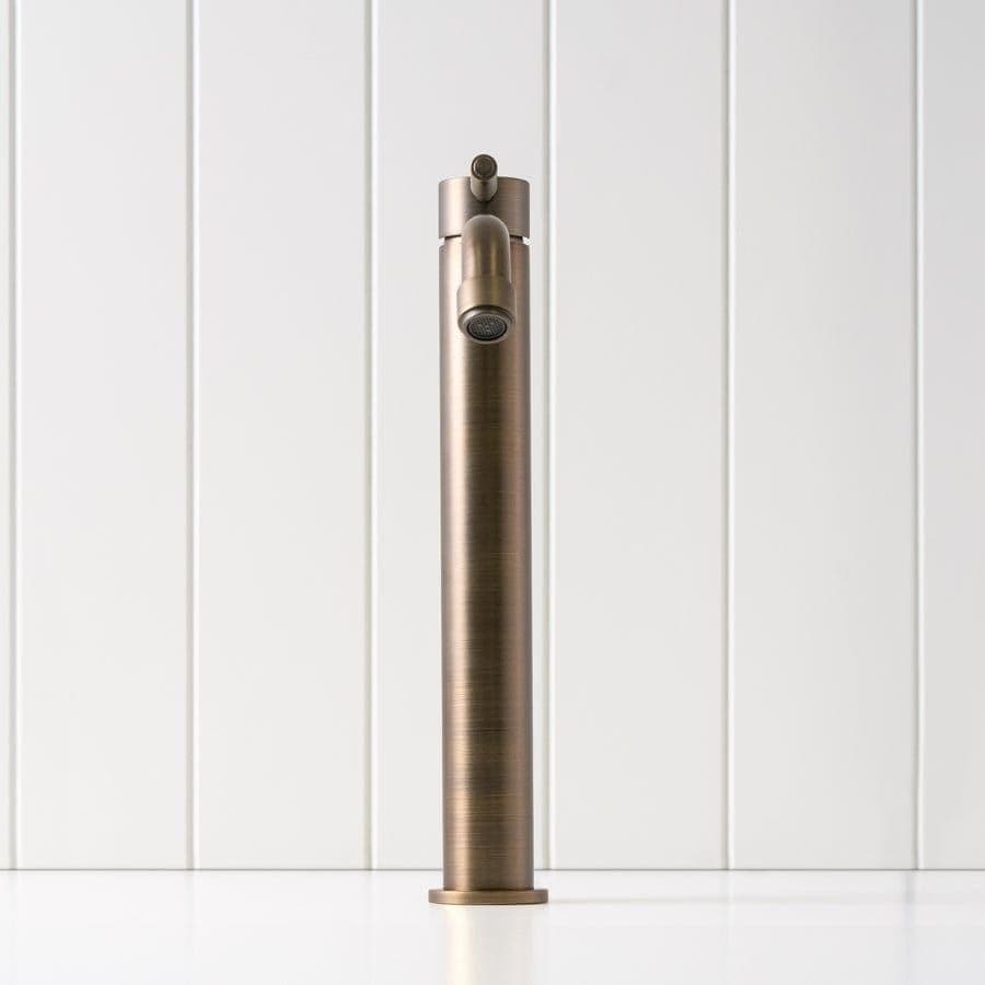Melbourne Tall Basin Mixer Antique Brass