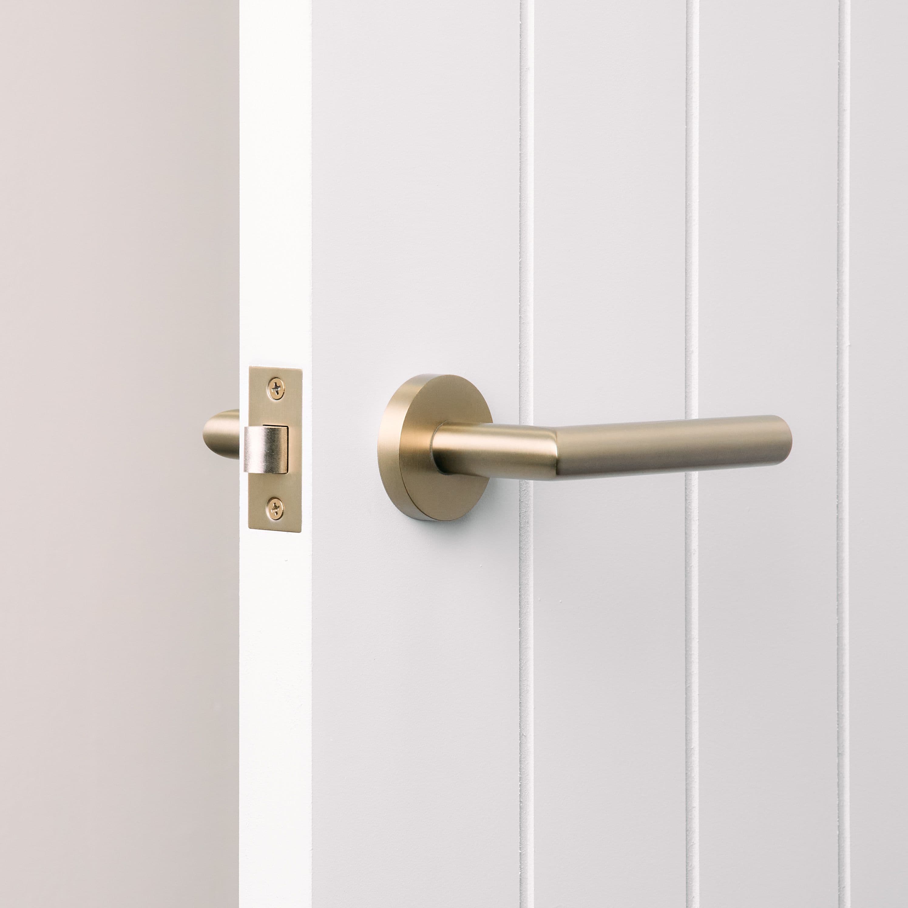 Sydney Door Handle Warm Brushed Nickel