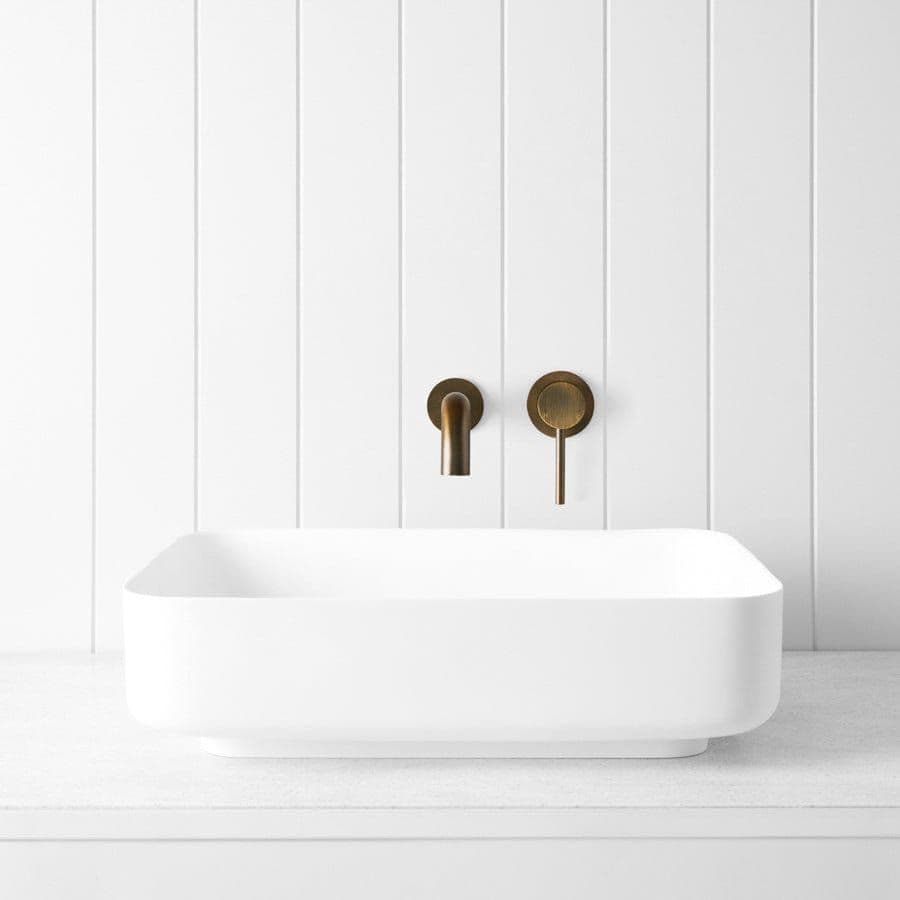 Above Counter Rectangle Basin Matte White