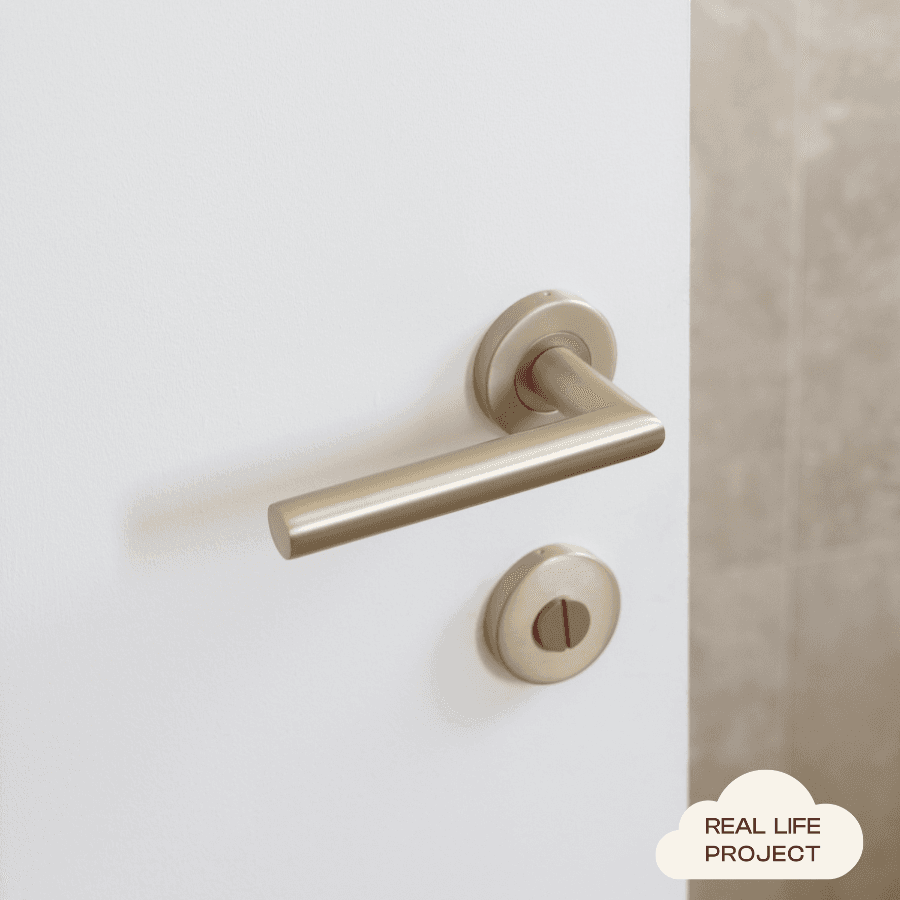 Sydney Door Handle Warm Brushed Nickel