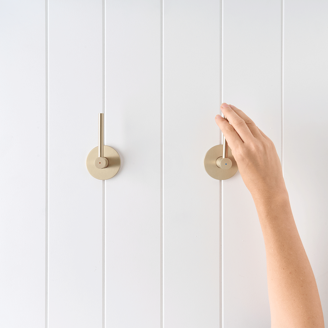 Sydney Double Handle Taps Warm Brushed Nickel