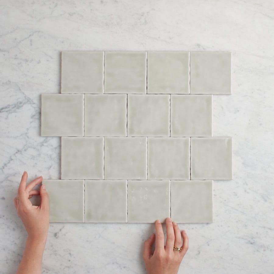 Newport Gloss Sage Green Small Square Tile