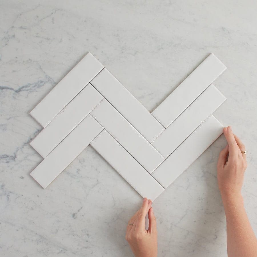 Newport Matte Mini Subway White Tile